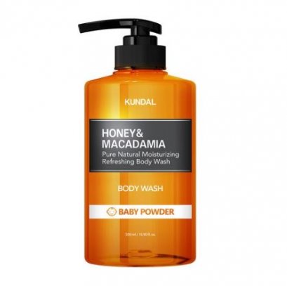 KUNDAL Honey & Macadamia Body Wash [Baby Powder] 500ml