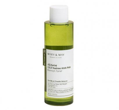 MARY&amp;MAY Vegan CICA Tea Tree AHA PHA Toner 200ml