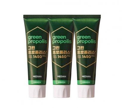 Median Green Propolis EWG 1450ppm 100g*3ea [Fresh Mint GREEN]