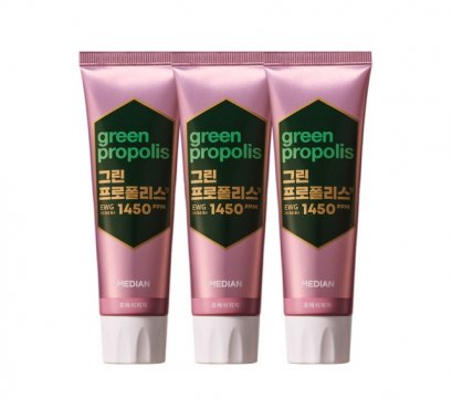 Median Green Propolis EWG 1450ppm 100g*3ea [Fresh Peach]