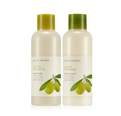 Nature Republic Ultra Hydrate Olive Toner180ml+Emulsion180ml