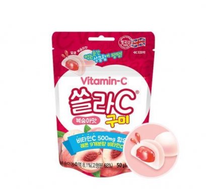 Korea Eundan Solar C Gummy Peach 50g*10ea