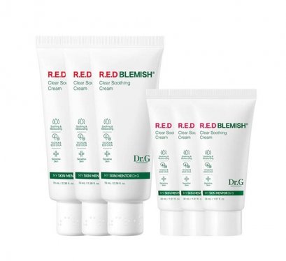 DR.G (1+1+1) Red Blemish Clear Soothing Cream 70ml+30ml*3ea