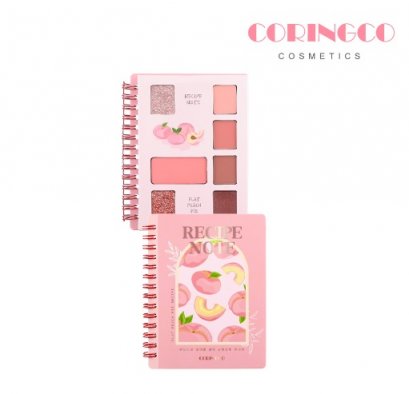 CORINGCO Recipe Note Eyeshadow Palette 10g [Flat Peach]