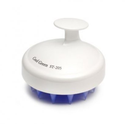 Cool Green ST-205 Shampoo Brush Scalp Massager White