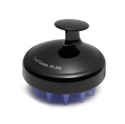 Cool Green ST-205 Shampoo Brush Scalp Massager Black