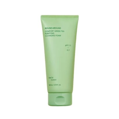 ROUND AROUND Comfort Green Tea Purifying Cleansing Foam 200ml