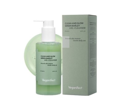 Veganifect Clean And Glow Green Barley Gel Cleanser 205mL