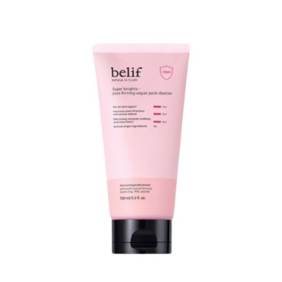 belif Super knights - pore firming vegan pack cleanser 150ml