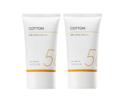 Missha All Around Safe Black Cotton Sun SPF50+/PA++++50ml(1+1)