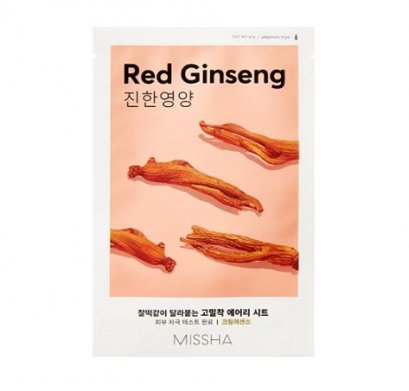 Missha Airy Fit Beauty Sheet Mask 19g *10ea [Red Ginseng]