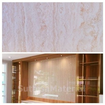 พีวีซีลายหินน้ำตาลอ่อนลายหินอ่อน