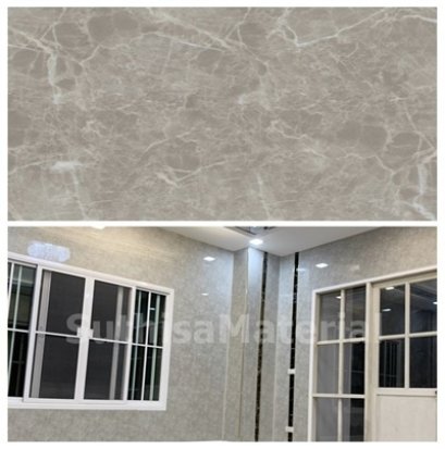 พีวีซีลายหินเทาอ่อนลายหิน