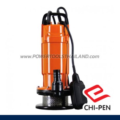 CAS-1512F ปั๊มแช่บอดี้อลูมิเนียม ขนาดท่อ1 นิ้ว มีลูกลอย ส่งสูงสุด 12 เมตร มอเตอร์ 250W 220V CHIPEN