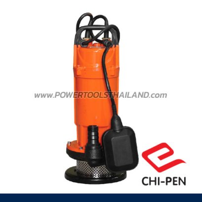 CAS-1516F ปั๊มแช่บอดี้อลูมิเนียม ขนาดท่อ 1 นิ้ว มีลูกลอย ส่งสูงสุด 16 เมตร มอเตอร์ 370W 220V CHIPEN