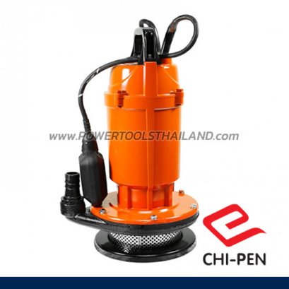 CAS-1532F ปั๊มแช่บอดี้อลูมิเนียม ขนาดท่อ 1 นิ้ว มีลูกลอย ส่งสูงสุด 32 เมตร มอเตอร์ 750W 220V CHIPEN