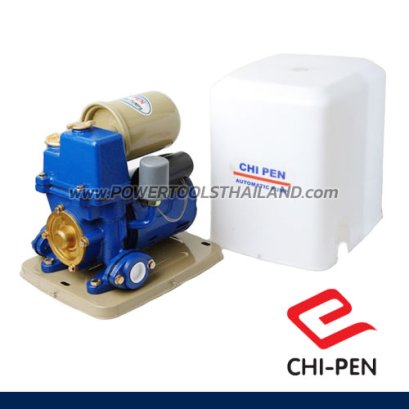 PS-438A ปั๊มน้ำอัตโนมัติบอดี้เหล็ก มอเตอร์ขดลวดทองแดง ใบพัดทองเหลือง ขนาด 1&quot; x 1&quot;  ส่งสูงสุด 46 เมตร 400W 220V CHIPEN