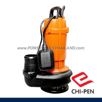 WQD-750F ปั๊มแช่บอดี้อลูมิเนียม ขนาดท่อ 3 นิ้ว มีลูกลอย ส่งสูงสุด 6 เมตร มอเตอร์ 750W 220V CHIPEN