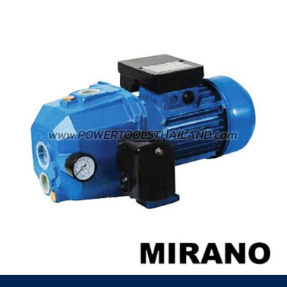 DP-370A ปั๊มหอยโข่งขดลวดทองแดง/ใบพัดไฟเบอร์ ท่อส่งขนาด 1.1/4" x 1" ส่งสูงสุด 80 เมตร มอเตอร์ 1 HP 220V MIRANO