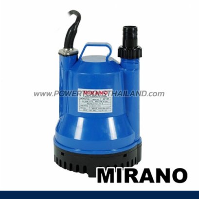 SP-101 ปั๊มแช่พลาสติก ท่อส่งขนาด 1 นิ้ว ส่งสูงสุด 8.5 เมตร 100W ปริมาณน้ำ 50 L/min MIRANO