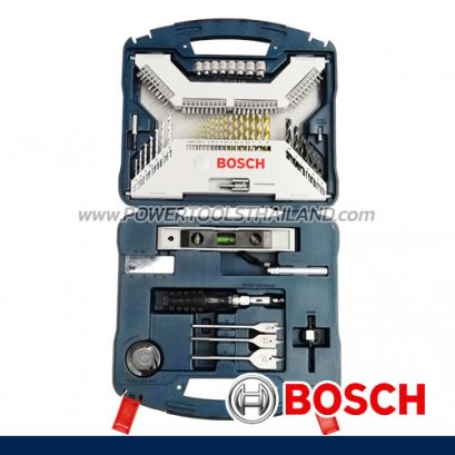 X-LINE 100 TITANIUM (6949509226990) ชุดดอกไขควงและดอกสว่าน 100 ชิ้น