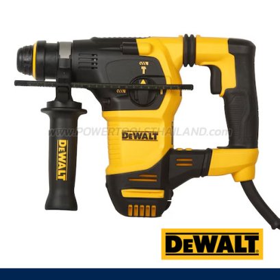 D25333K-QS สว่านโรตารี่ 3 ระบบ 30 มม. 950 วัตต์ เปลี่ยนหัวได้ ใช้ดอก SDS PLUS "DEWALT" ดีวอลท์