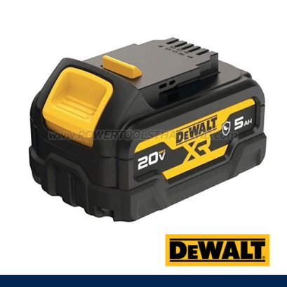 DCB184G-B1 แบตเตอรี่ 20V MAX 5.0AH รุ่นกันน้ำมันเสริมยางกันลื่นที่ฐานแบต "DEWALT" ดีวอลท์