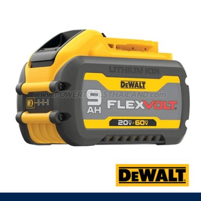 DCB609-B1 แบตเตอรี่ 20V/60V MAX FLEXVOLT 9.0AH ใช้ได้ทั้งเครื่อง 20V, 60V MAX"DEWALT" ดีวอลท์