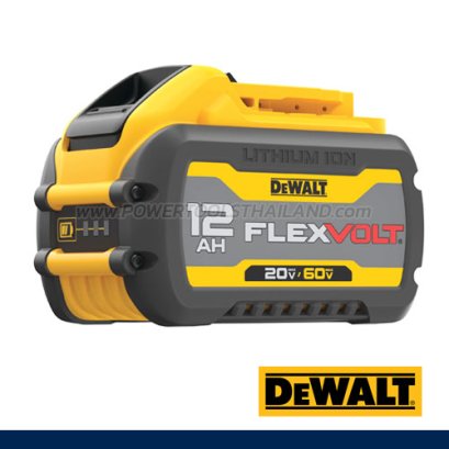 DCB612-B1 แบตเตอรี่ 20V/60V MAX FLEXVOLT 12AH ใช้ได้ทั้งเครื่อง 20V, 60V MAX"DEWALT" ดีวอลท์