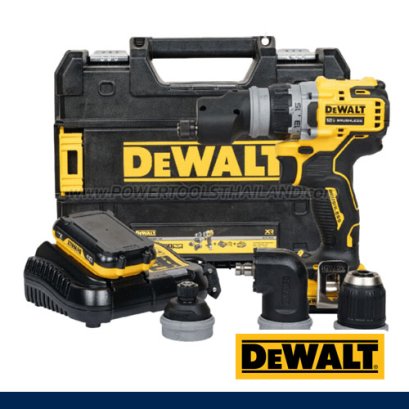 DCD703D2-B1 สว่านไขควงติดตั้ง 5 IN 1 ไร้แปรงถ่าน 12V MAX. ขนาด 10 มม./6.35 มม. (HEX) พร้อมแบตเตอรี่ 2.0 AH + แท่นชาร์จ (ครบชุด) "DEWALT" ดีวอลท์