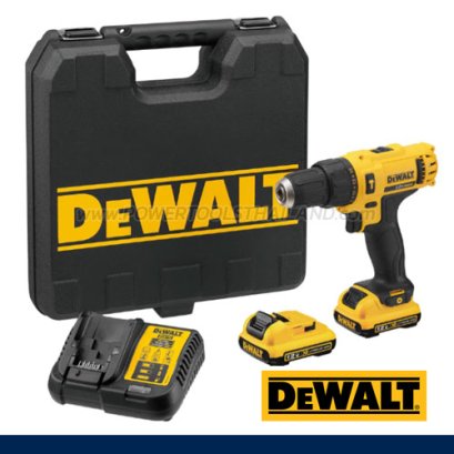 DCD716S2K-B1 สว่านกระแทกไร้สาย 12V MAX ขนาด 10 มม. แรงบิดสูงสุด 30NM./1500-22500RPM พร้อมแบตเตอรี่+แท่นชาร์จ 1.5AH ขนาดเล็ก น้ำหนักเบา (ครบชุด) "DEWALT" ดีวอลท์