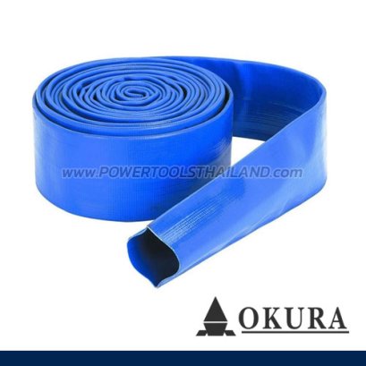 B-PH38100 สายส่งน้ำไนล่อน (สีฟ้า) ขนาด 1.1/2" (38 มม.) ยาว 100 เมตร "OKURA"