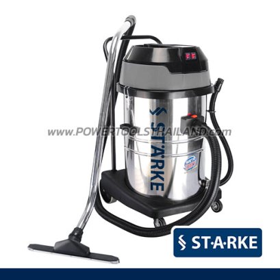 SK-570 (570) เครื่องดูดฝุ่น-ดูดน้ำอุตสาหกรรม 70 ลิตร 2000 วัตต์ (2 มอเตอร์ + 1000W/220V) STARKE เหมาะสำหรับงานเบา-งานหนัก
