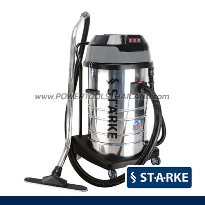 SK-580 (580) เครื่องดูดฝุ่น-ดูดน้ำอุตสาหกรรม 80 ลิตร 3000 วัตต์ (3 มอเตอร์ + 1000W/220V) STARKE เหมาะสำหรับงานเบา-งานหนัก