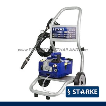 SK-610 + รถเข็น เครื่องฉีดน้ำแรงดันสูง 130 บาร์ 2.2 กิโลวัตต์ / 3 แรงม้า INDUCTION 230V / 50 เฮิรตช์ พร้อมรถเข็น STARKE