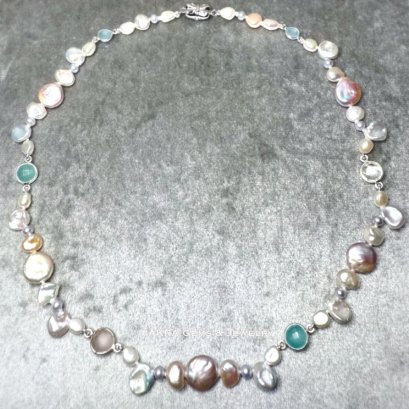 Custom Made_Sea Foam Necklace 18”