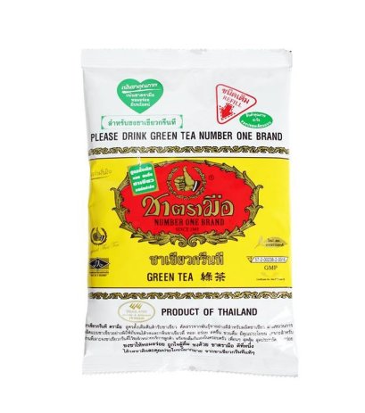 ชาเขียวกรีนทีตรามือ/200 กรัม*12ถุง