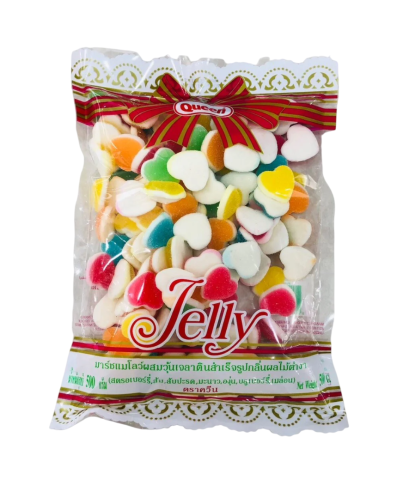 Queen เยลลี่หัวใจ 2 ชั้น (500กรัม*20ถุง)