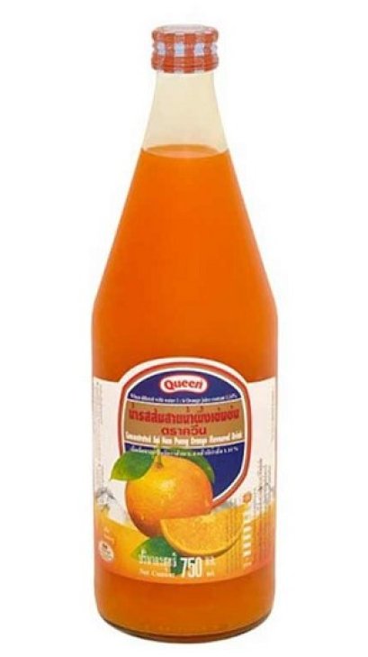Queen น้ำส้มสายน้ำผึ้ง(750cc*12ขวด)