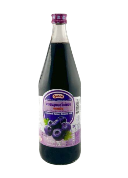 Queen น้ำบลูเบอร์รี่(750cc*12ขวด)