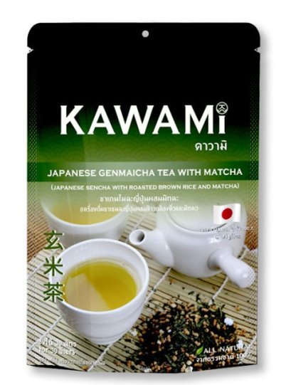 ลองบีช ชาเกนไมฉะญี่ปุ่นผสมมัทฉะ คาวามิ / 200กรัม