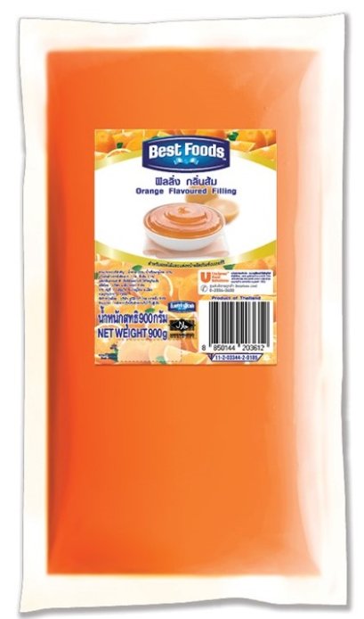 เบสท์ฟู้ดส์ ไส้ขนมกลิ่นส้ม(900กรัม*9ห่อ)