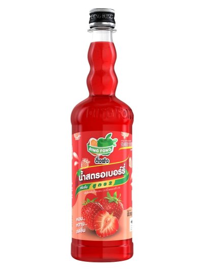น้ำติ่งฟง สตรอเบอร์รี่ / 760ml.*12ขวด