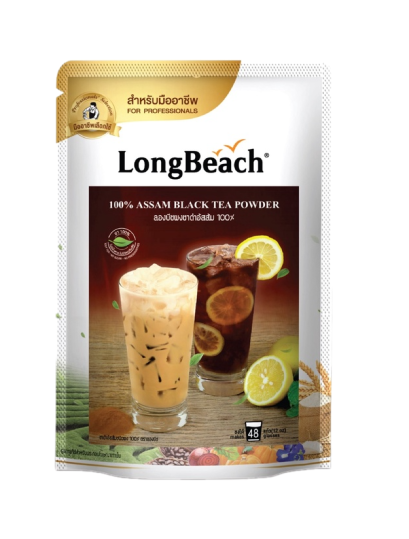 ลองบีช ชาดำอัสสัมชนิดผง 100% / 90กรัม