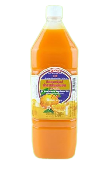 Queen น้ำมิสออเร้นจ์ (1500มล.*6ขวด)