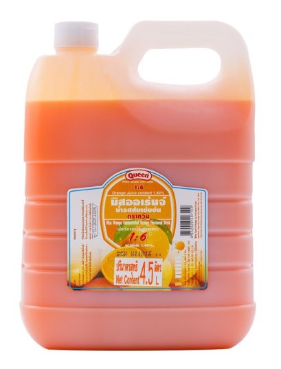 Queen น้ำมิสออเร้นจ์(4.5ลิตร*3แกลลอน)