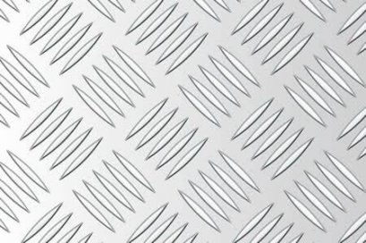 แผ่นอลูมิเนียมลายกันลื่น ตีนเป็ด นูนกลม ปูพื้น