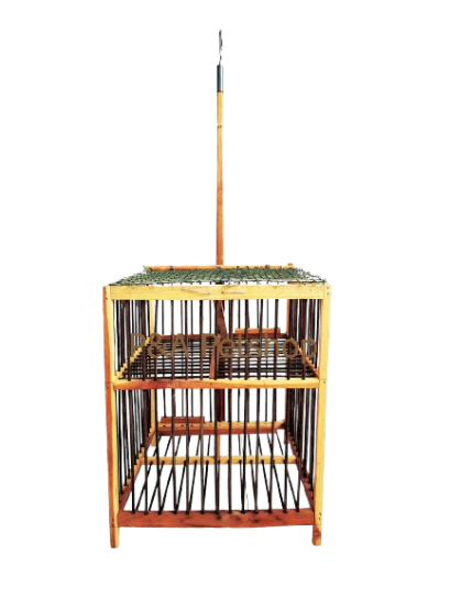 กรงดักนกบินหลา ทรงลูกเต๋า_1ทาง