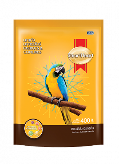 อาหารนกแก้ว นกคอนัวร์_สูตรออพติมั่ม นิวทริชั่น_สมาร์ทฮาร์ท_400g