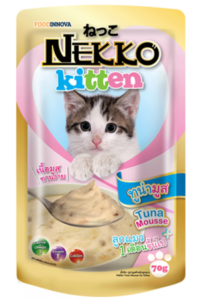 Nekko ลูกแมว สูตรเนื้อทูน่ามูส [70 g]